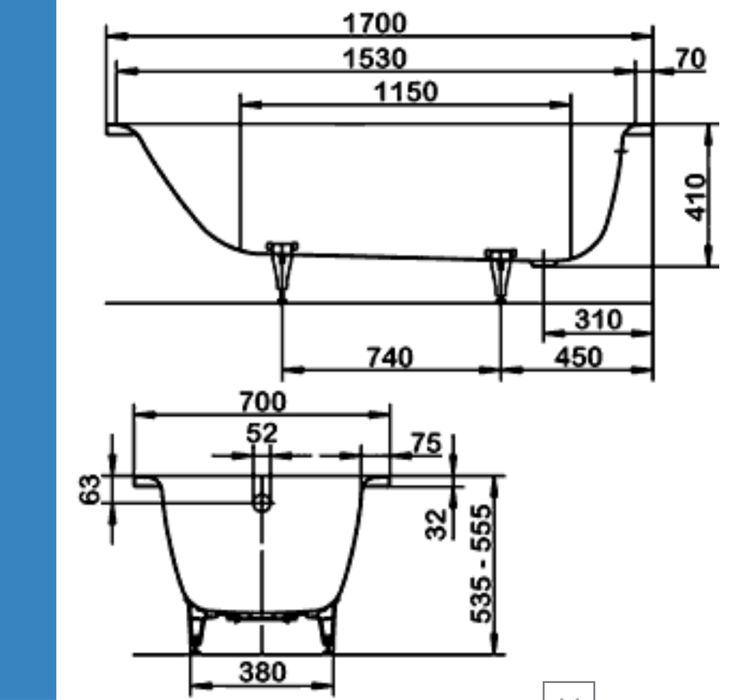 Ванна сталева Kaldewei