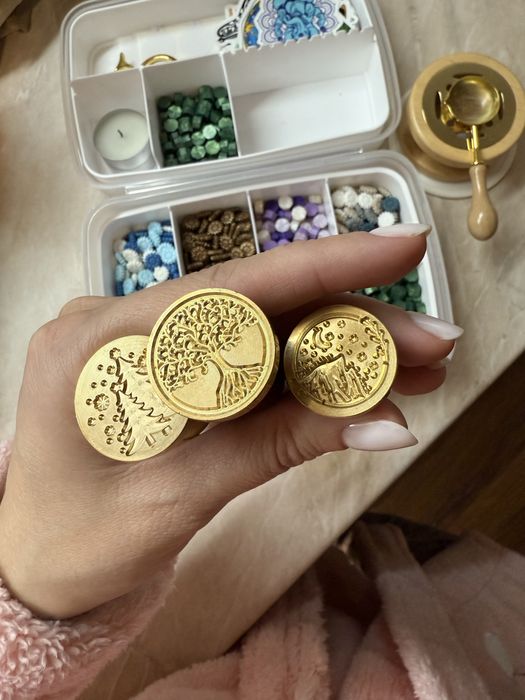 Сургучные печати + воск и наклейки