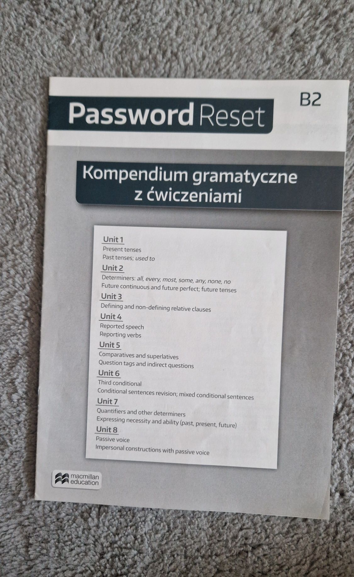 język angielski Password Reset B2