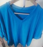 Blusa Azul tecido que estica