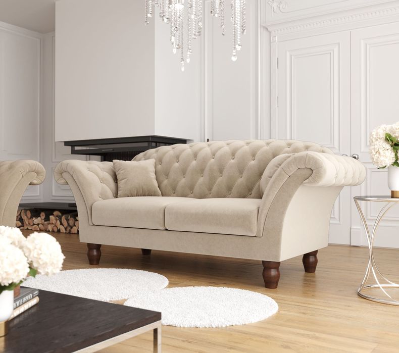 Sofa Kanapa Chesterfield Elegancka Stylowa EN Meble
