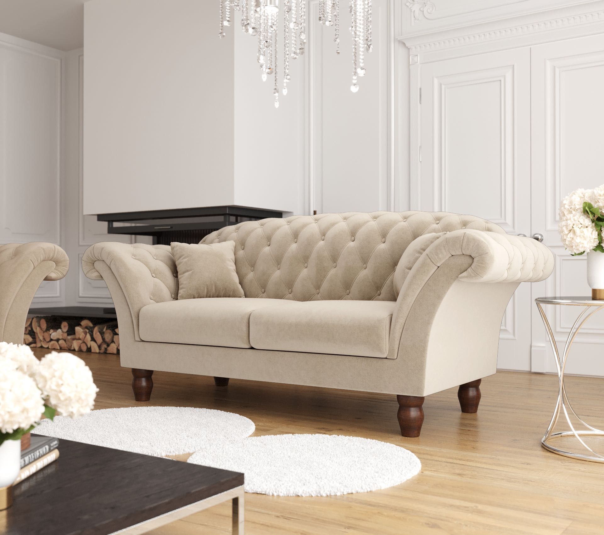 Sofa Kanapa Chesterfield Elegancka Stylowa EN Meble