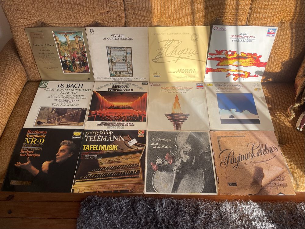Conjunto de 89 discos de vinil música clássica