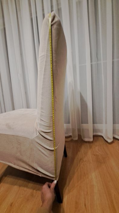 Pokrowiec na krzesło welur berz 6szt