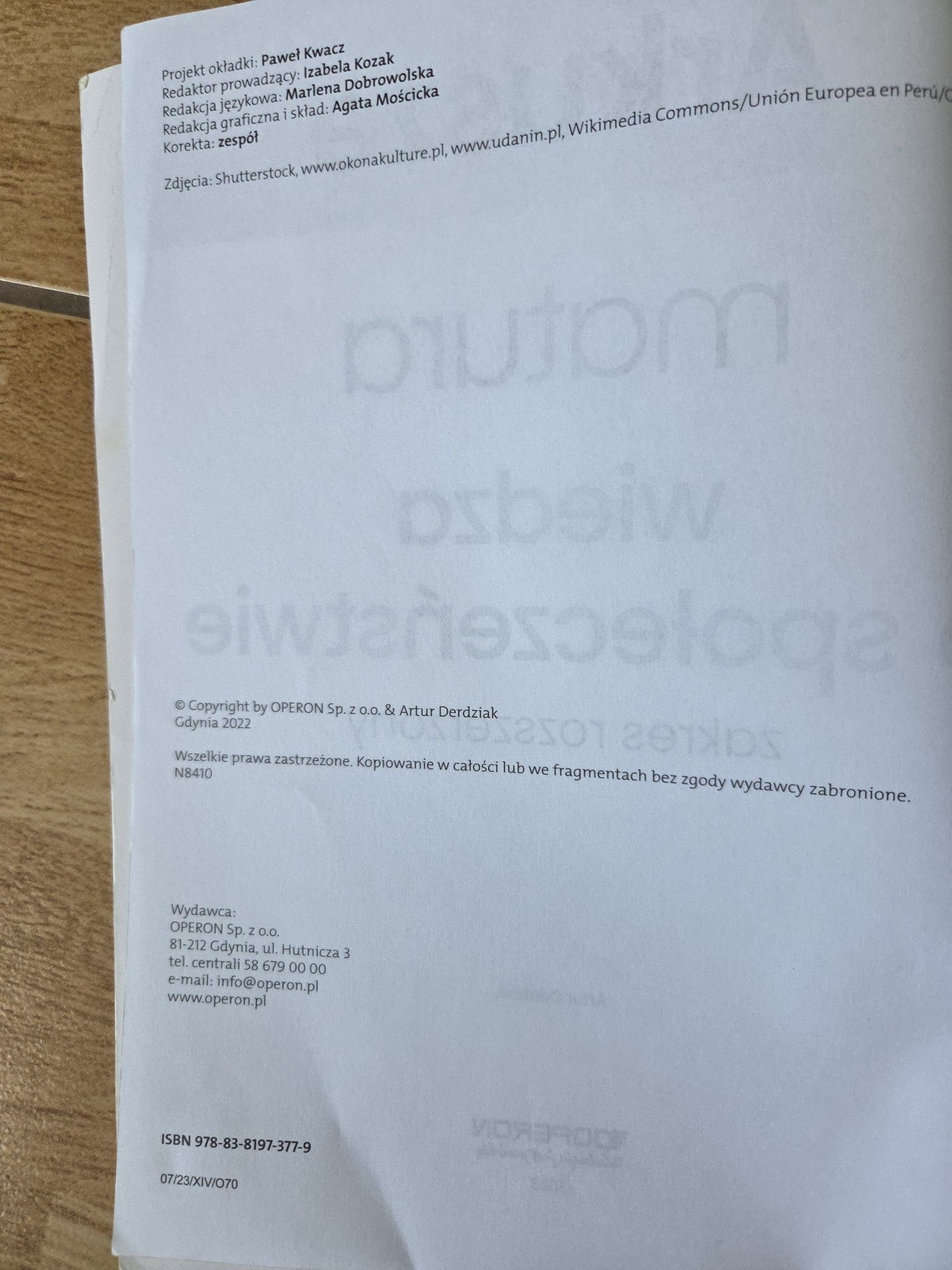 Matura Wiedza o społeczeństwie arkusze