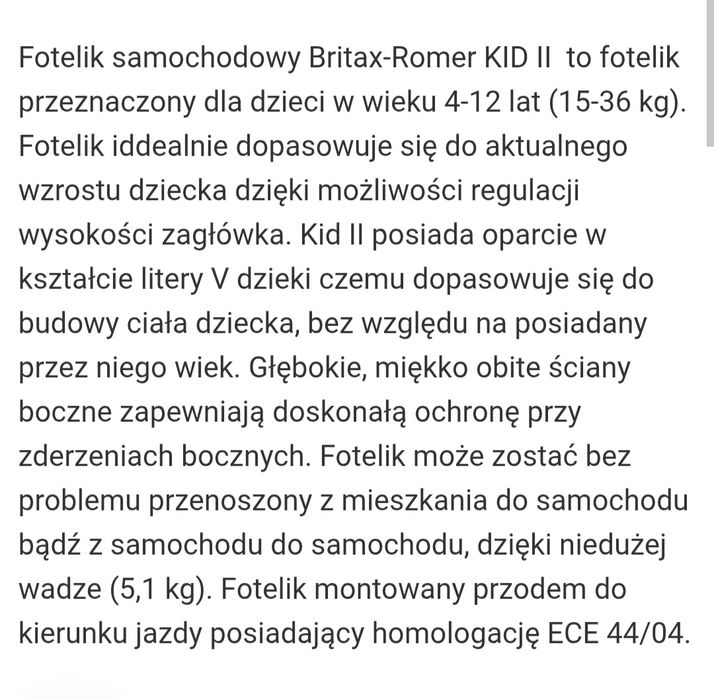 Fotelik Römer Britax