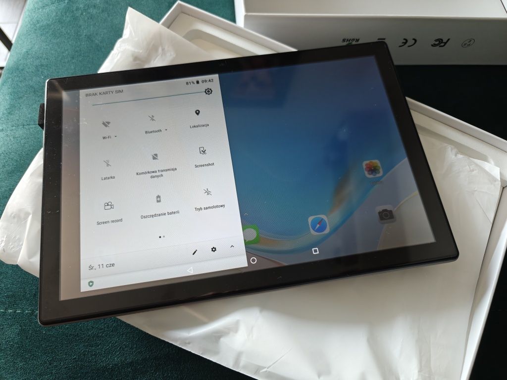 Nowy tablet 10 cali SIM, microSD, Jack, wifi, bluetooth Android