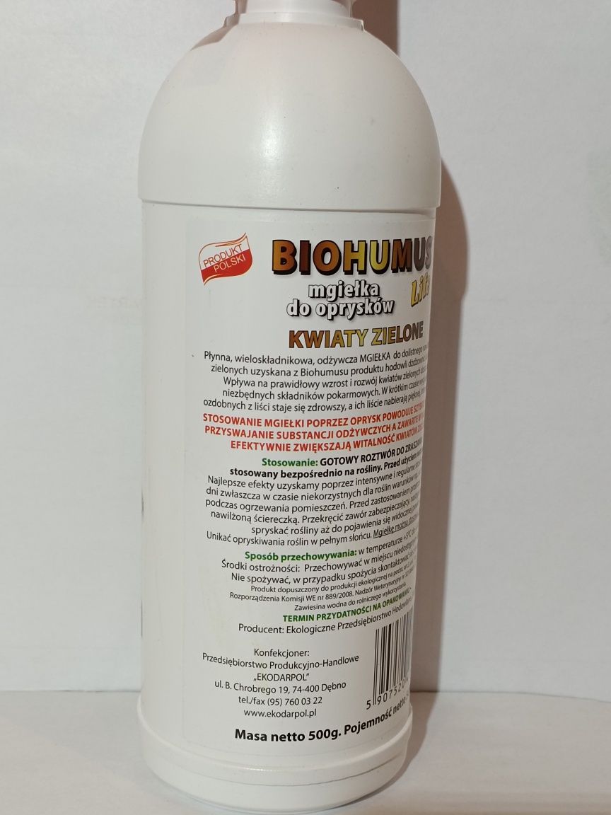 Biohumus kwiaty zielone mgiełka 500 ml