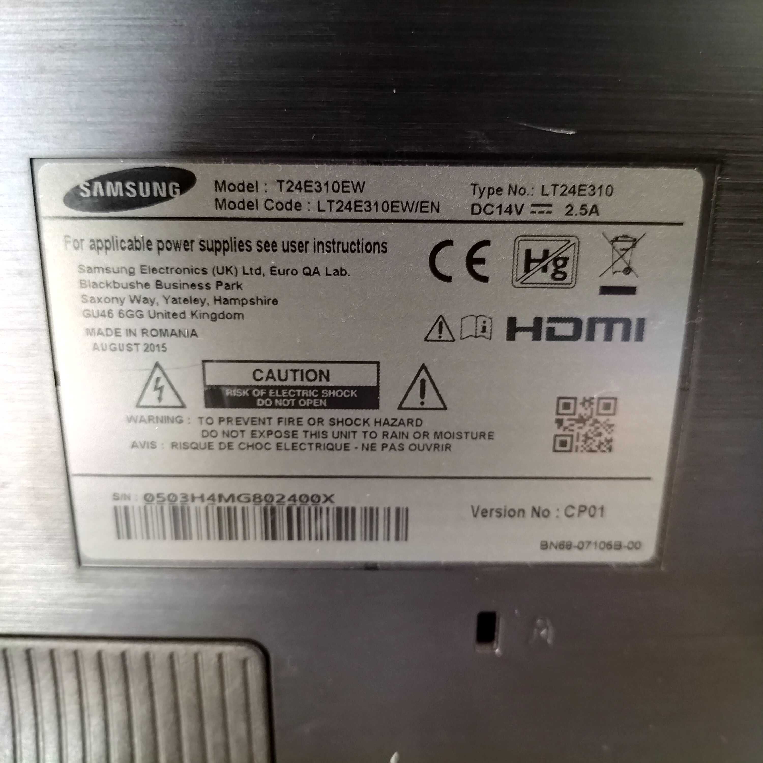 Samsung T24E310EW VA HD 24