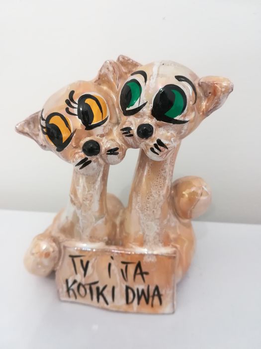 Figurka dwa kotki