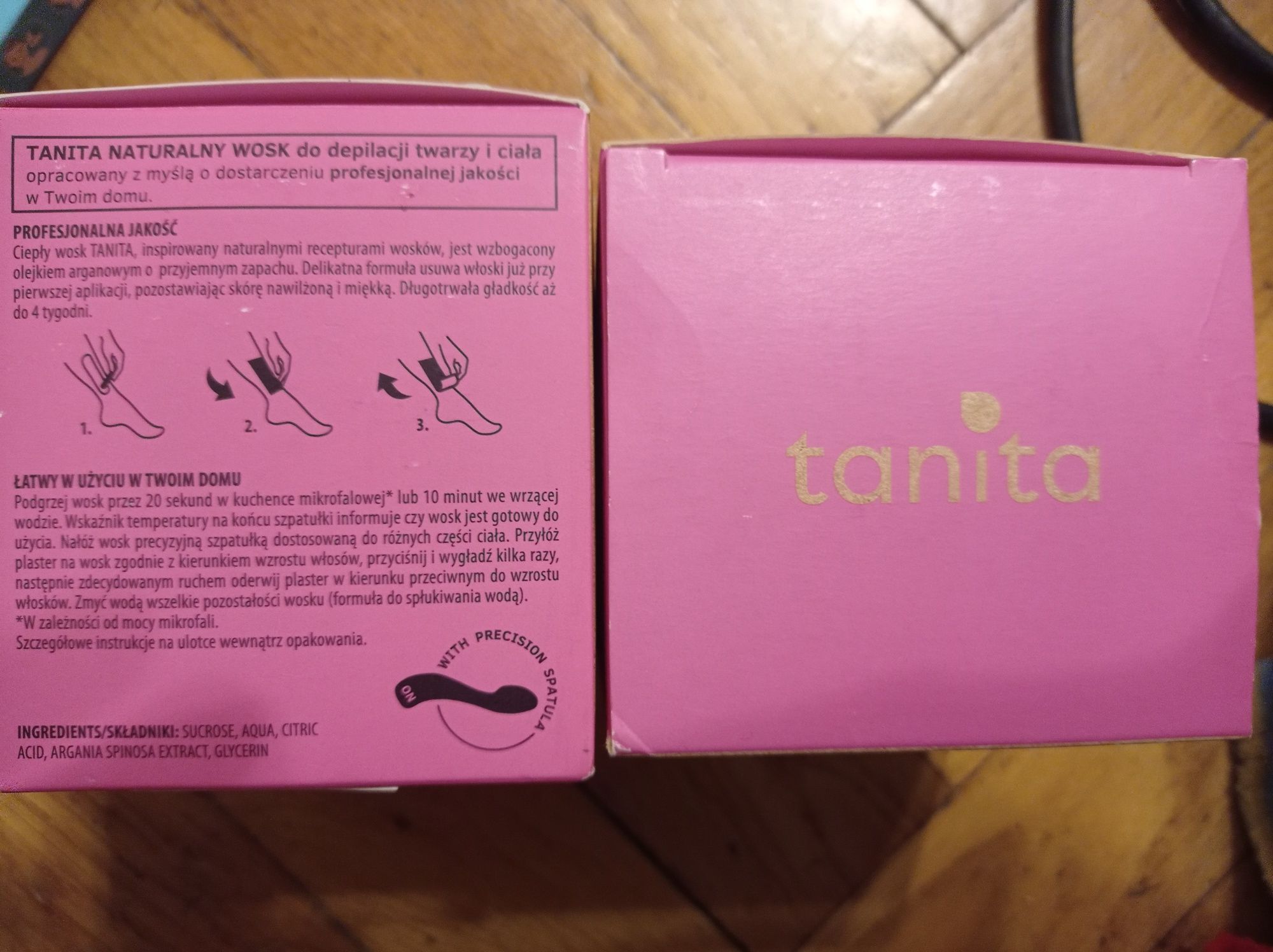 2x naturalny wosk do depilacji Tanita
