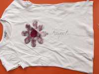OKAIDI bluzka odwracane cekiny kwiatek 10L 11L 12L 140/146/152 BDB-