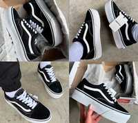 Женские Кеды Vans Old Skool Platform Black White 38-41 ванс олд скул