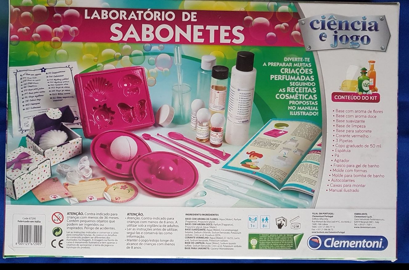 Fábrica/Laboratório Sabonetes e Sais de banho Clementoni SELADA