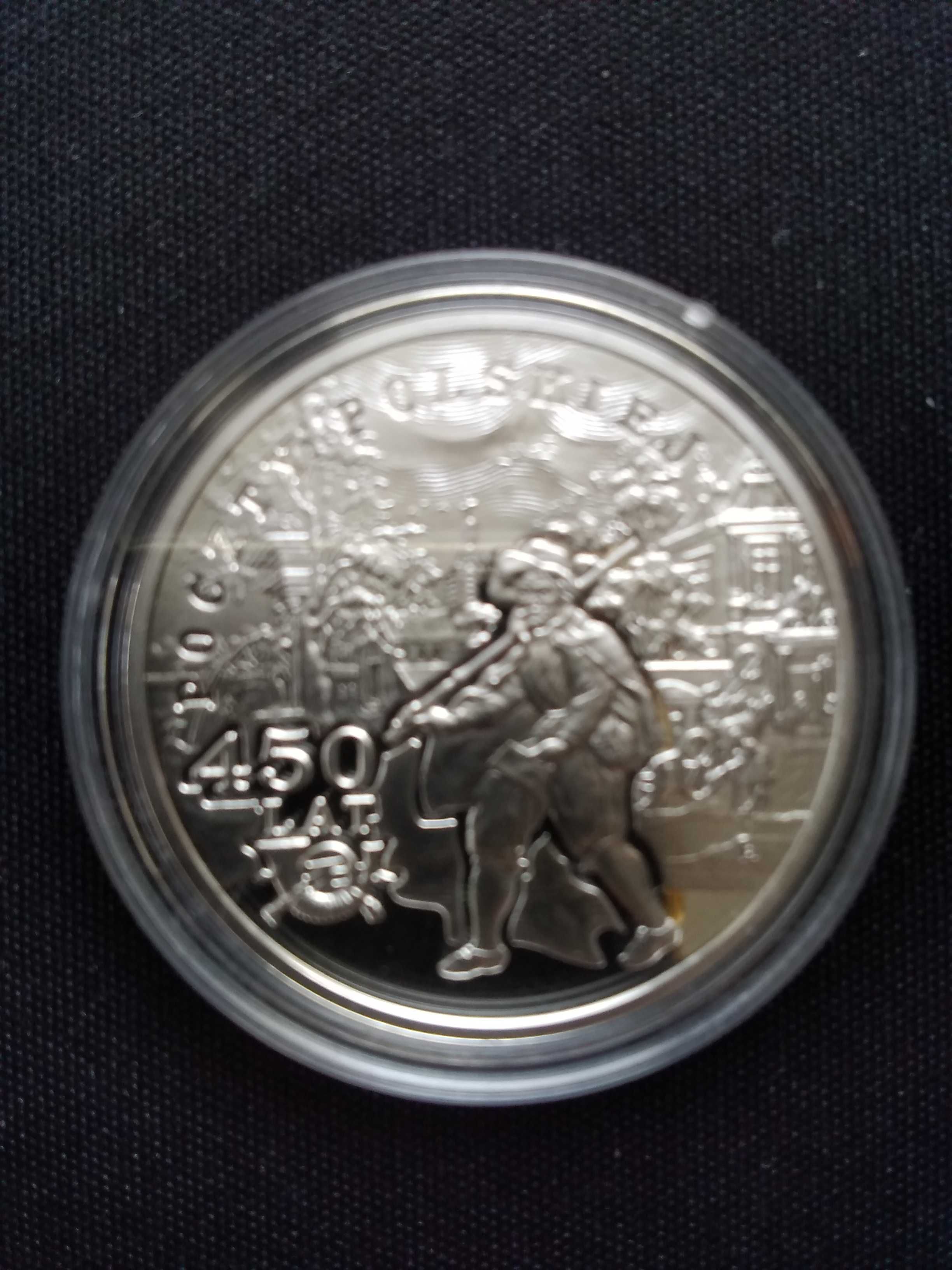 Srebrna moneta - 10 zł 450 lat poczty