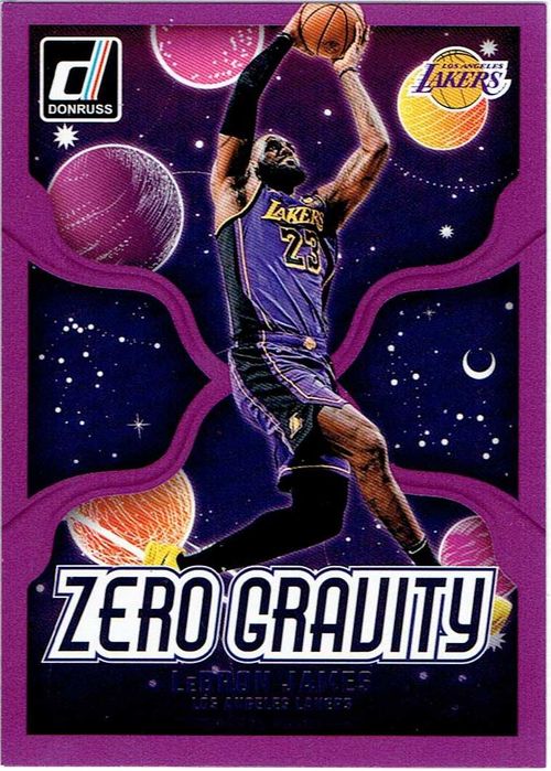 Karta NBA insert Zero Gravity Lebron James Los Angeles Lakers