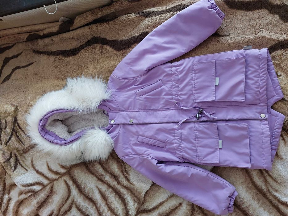 Зимова парка для дівчинки , р.122