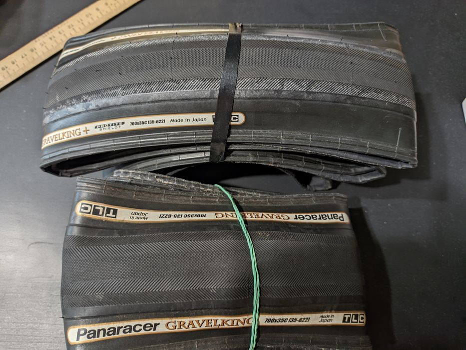 Пара Panaracer gravel king slick plus 700x35c fix fixed gear