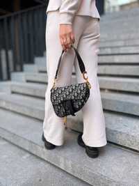 Ідеал нова сумка Dior Saddle textile жіноча через плече