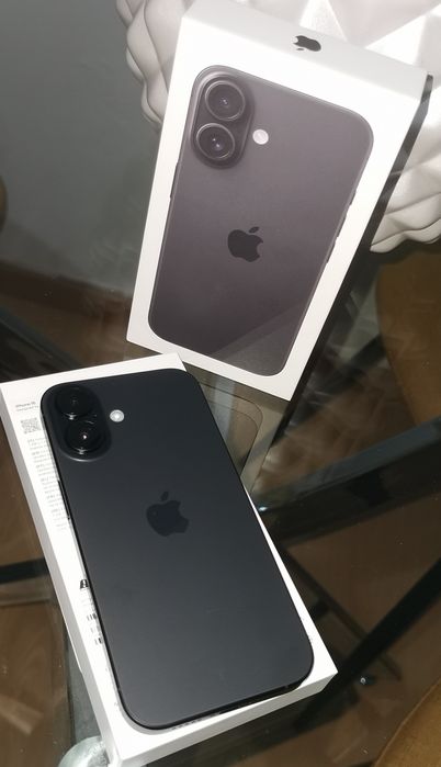 iPhone 16 novo, com caixa e carregador.