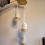 Lampa kaskadowa Polam - PRL, vintage, retro, new look, loft, space age