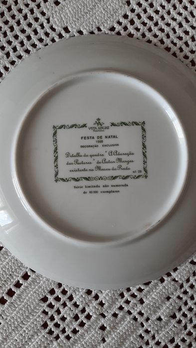 Conjunto de Pratos de Natal Vista Alegre