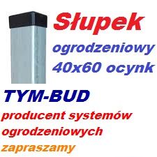 Słupek ocynkowany 38x1,5 h-200 , ogrodzenie tymczasowe , siatka leśna