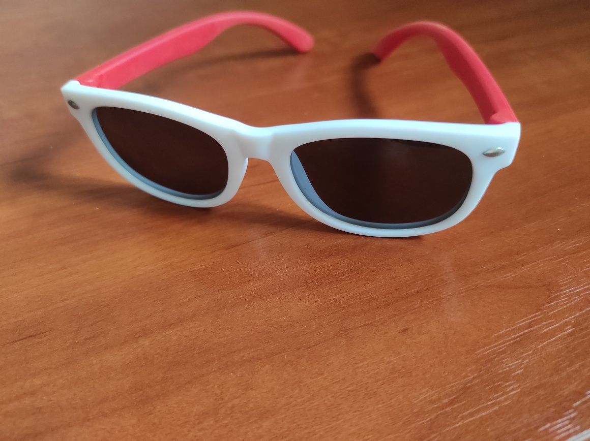 Дитячі силіконові поляризовані сонцезахисні двокольорові окуляри