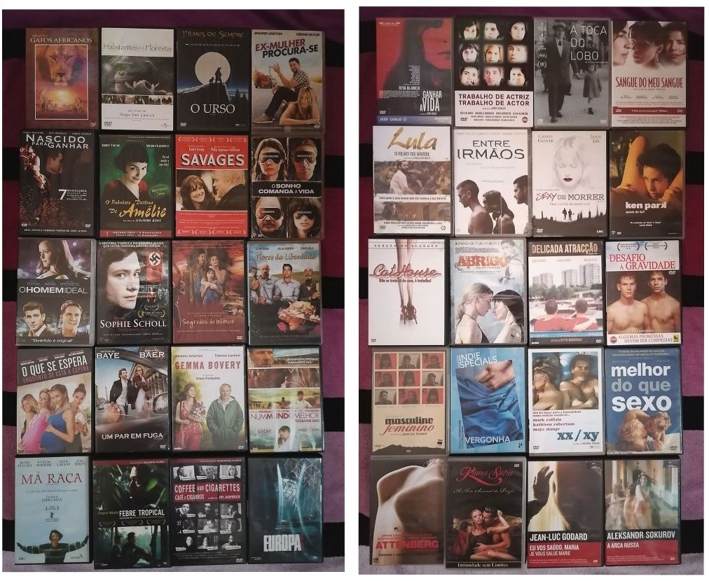 Lote 244 dvd's originais (LOTE 42)