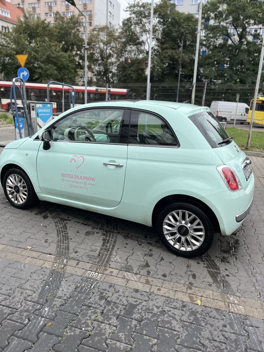 Fiat 500 mięta  panoramiczny dach