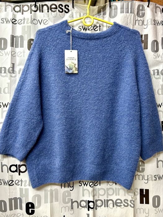 Свитер женский альпака +шерсть, Италия, оверсайз.