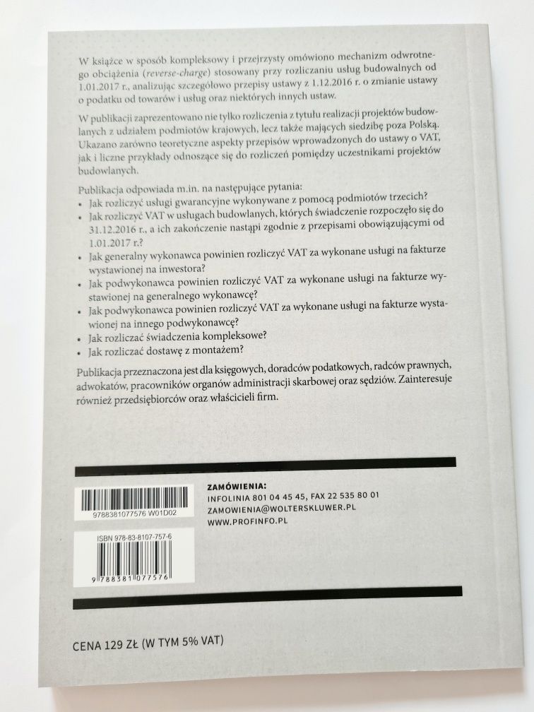 Odwrotne obciążenie podatkiem VAT w usługach budowlanych red. M.Muraws