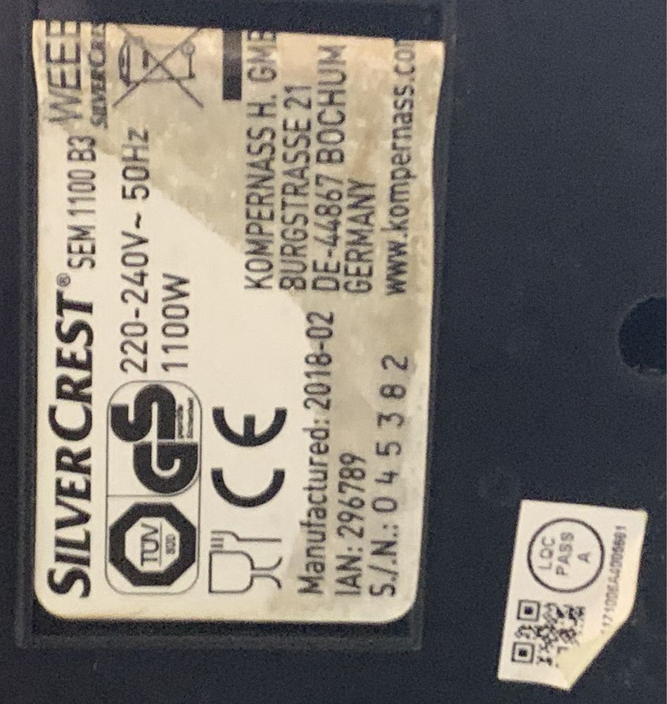 Sprzedam ekspress do kawy SilverCrestSEM 1100 B3