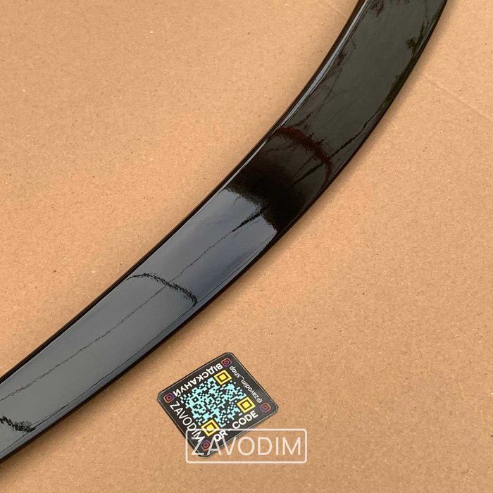 tesla S 3 2012-2024 спойлер PLAID стиль ЧОРНИЙ ГЛЯНЕЦЬ ABS + скотч