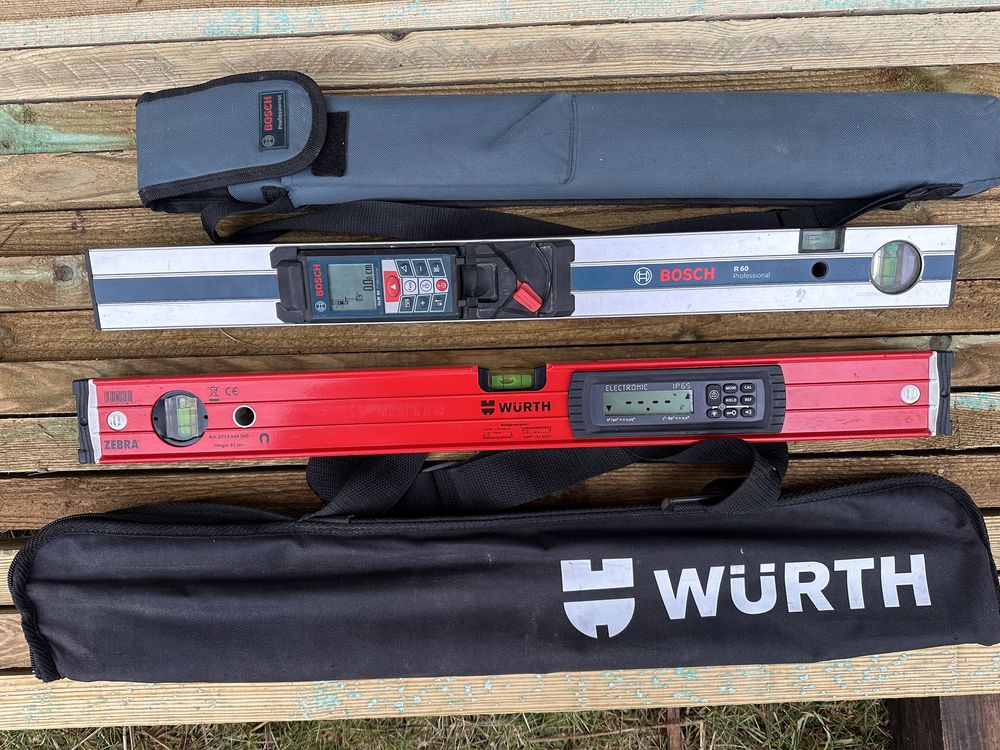 Elektroniczna poziomica cyfrowa Wurth magnetyczna