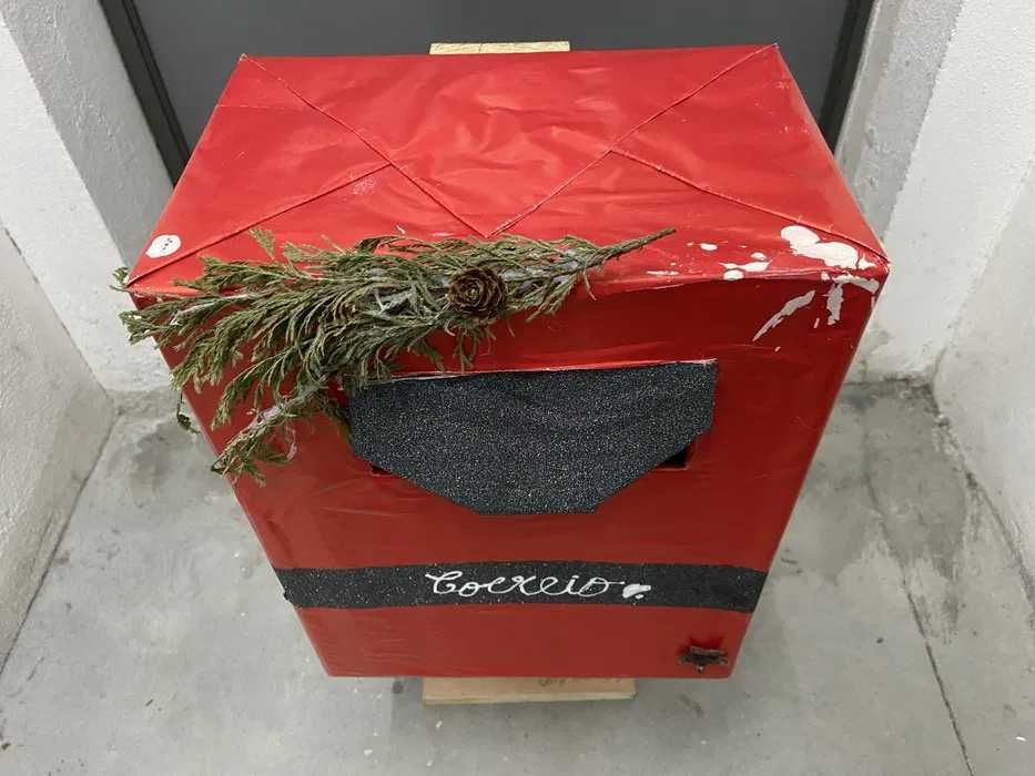 Artigos Natal: árvore + placa + caixa correio