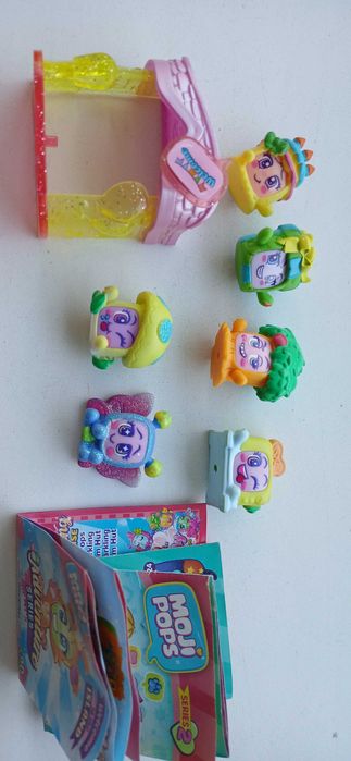 Jak nowe Zestaw 5 figurek moji pops z domkiem, w tym rzadki brokat