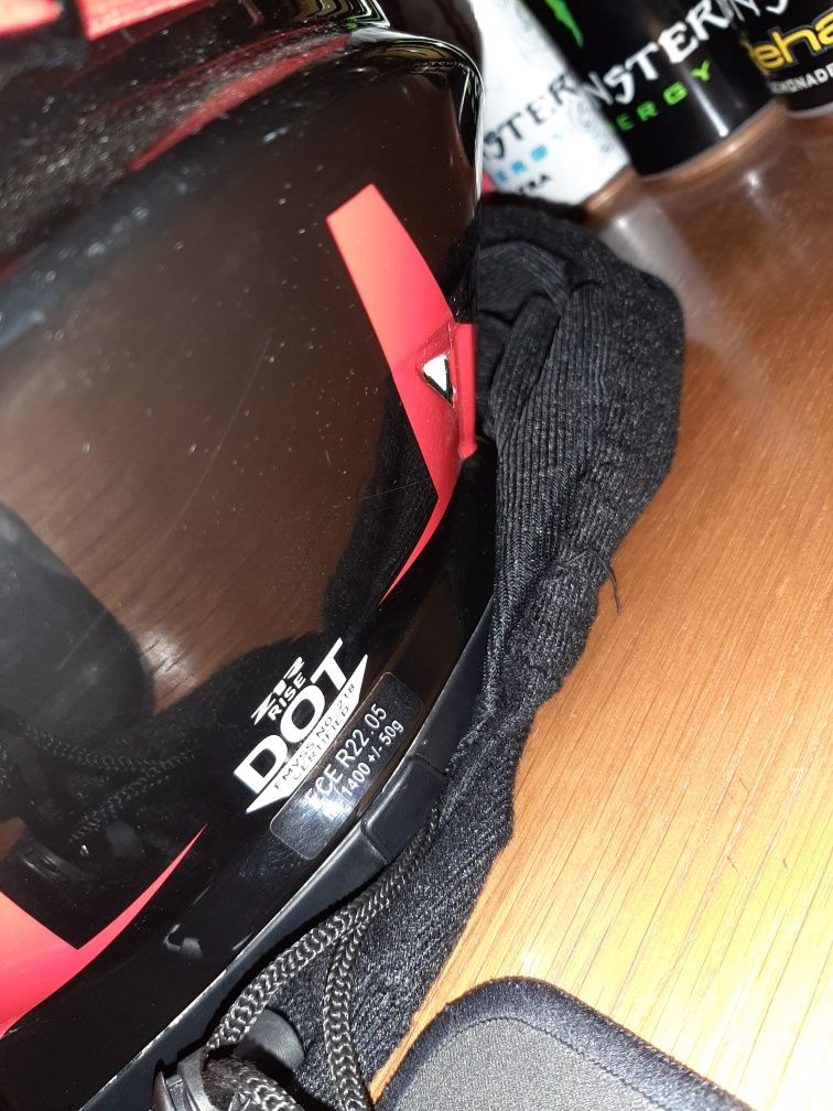 Capacete de cross z1r rise ascend Red M