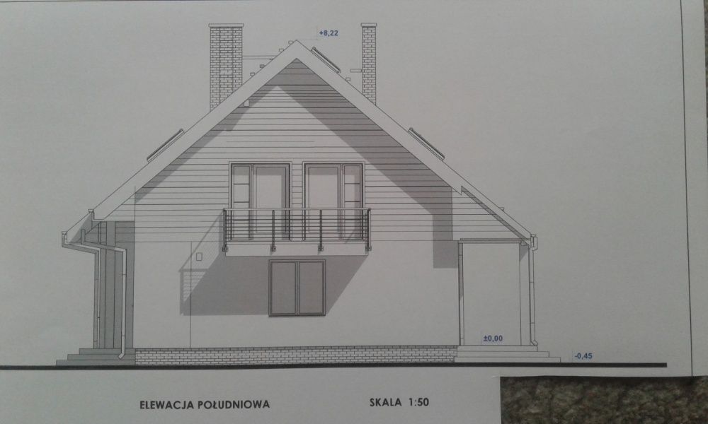 Projekt domu parterowego z zamieszkałym poddaszem