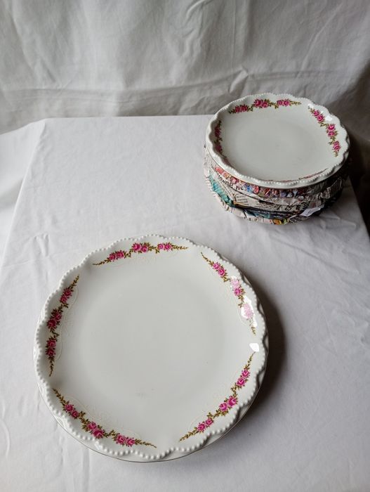 6 talerzyków i patera Shwarzenhammer bavaria