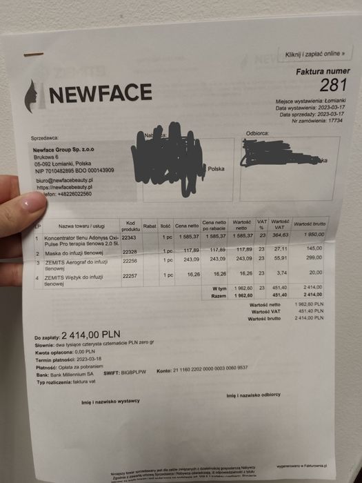 Infuzja Tlenowa Koncentrator tlenu