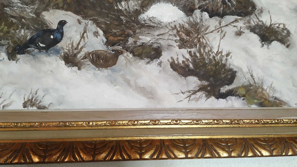 Quadro antigo pintado a óleo