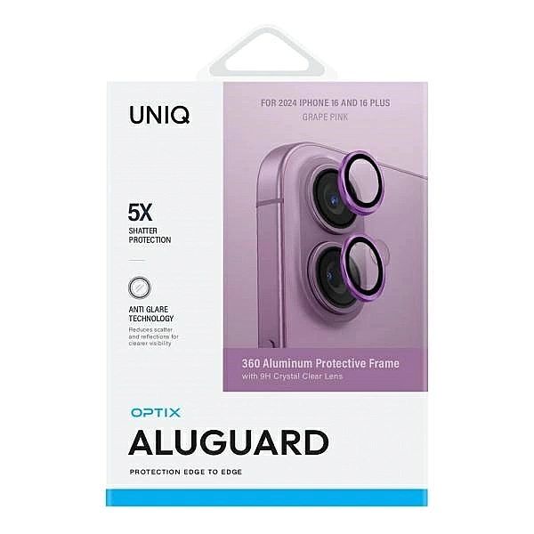 Szkło na aparat UNIQ Optix Aluminium Camera Lens Protector z aplikator
