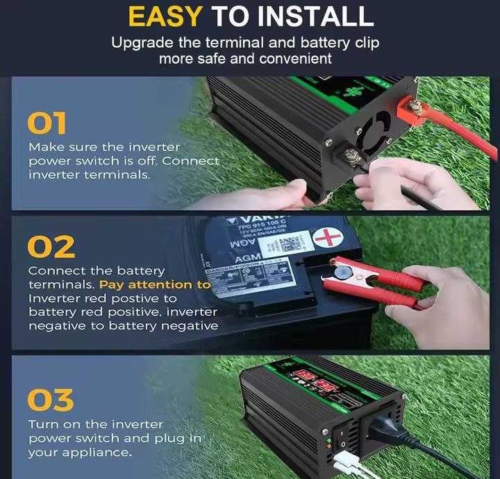 4000 Вт DC 12 В змінний струм 110 В 220