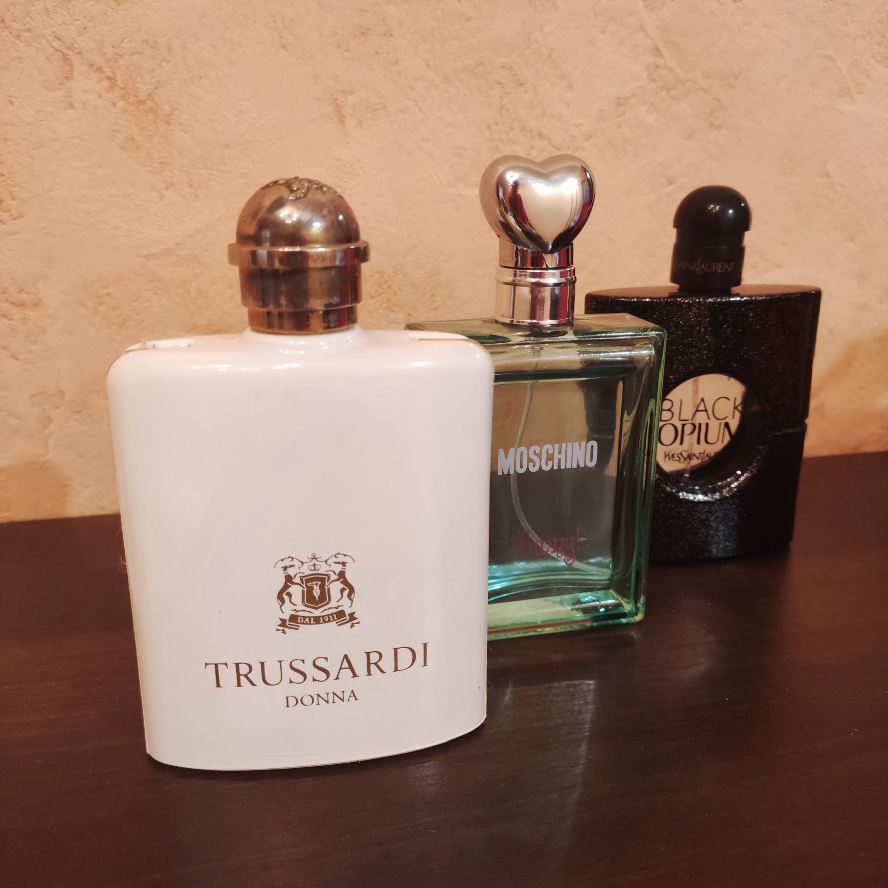 Флаконы с под духов YSL BlackOpium/Trussardi/Moschino100мл