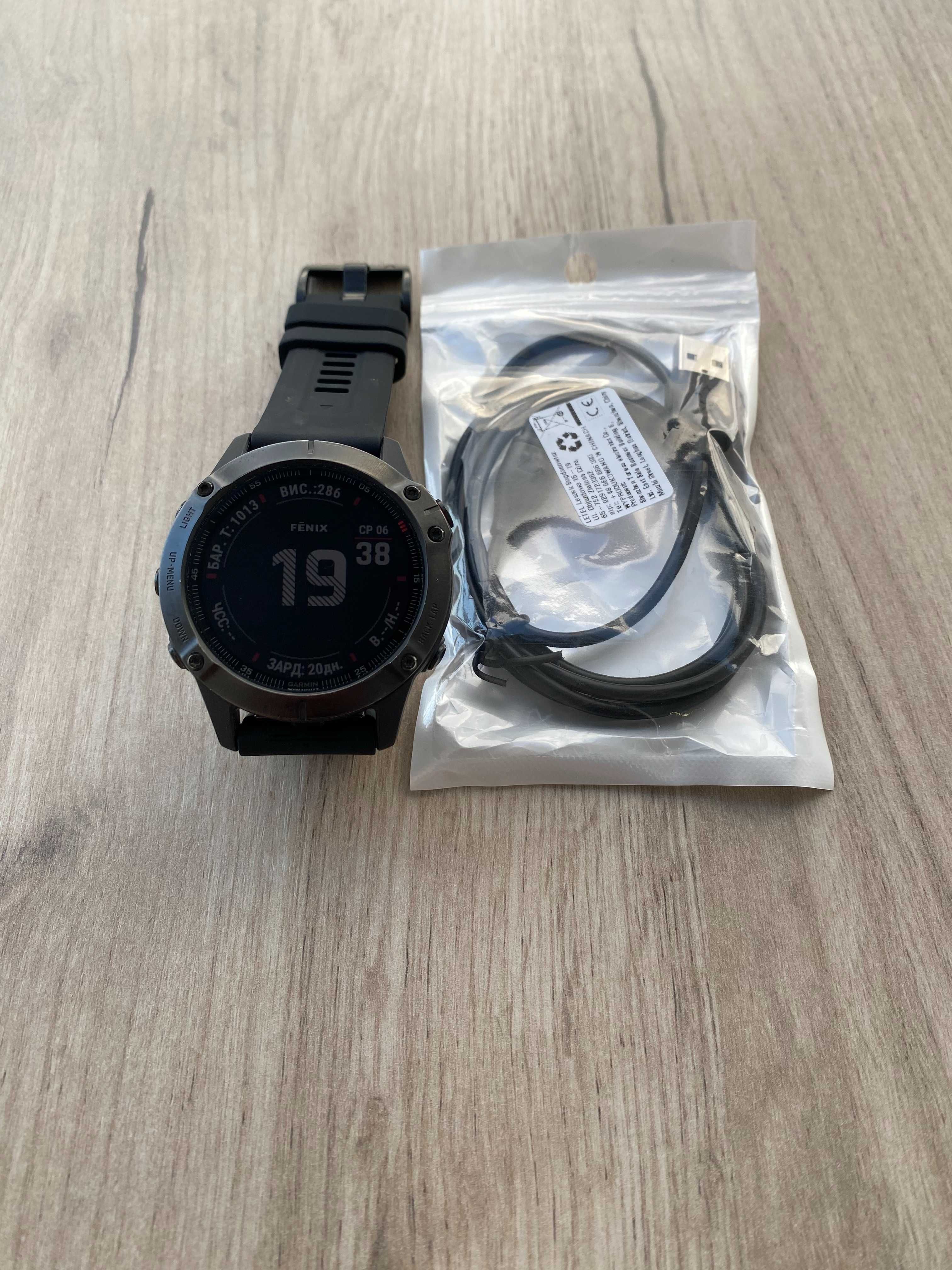 Garmin Fenix 6 Pro | Майже ідеальний зовнішній стан | GPS, NFC, Карти