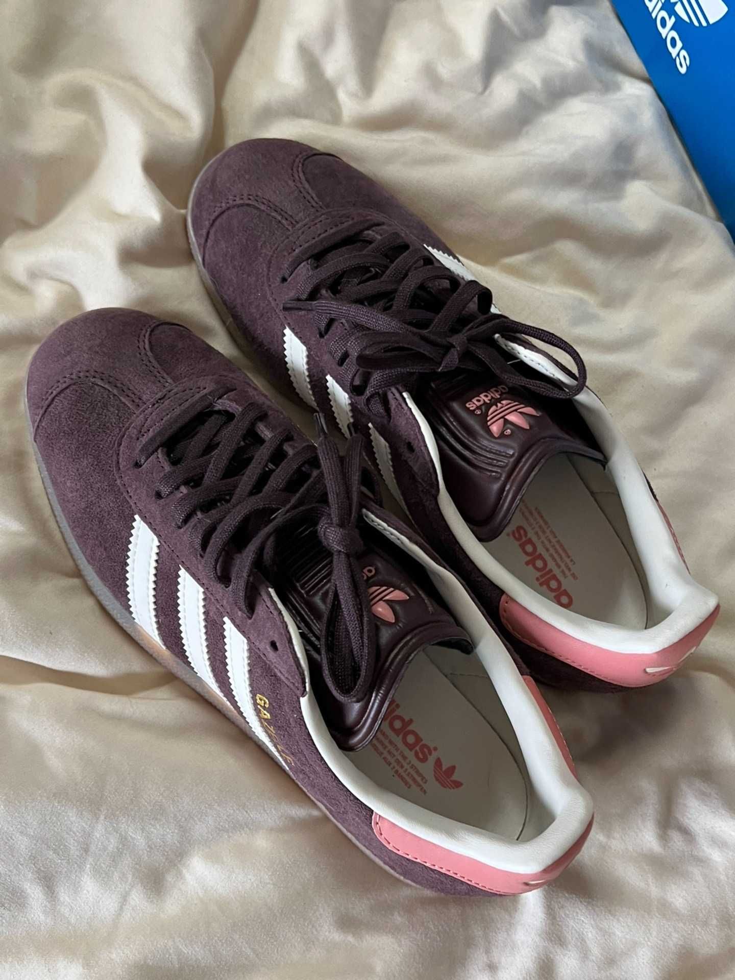 Adidas Gazelle różowo-brązowy, nowy z metką37