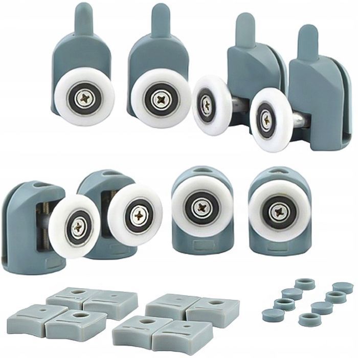 Rolki do kabiny prysznicowej zestaw 8szt kółka rolka drzwi przesuwnych