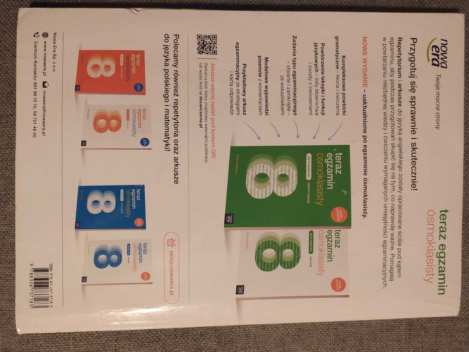 Teraz egzamin ósmoklasisty. Język angielski. Repetytorium.