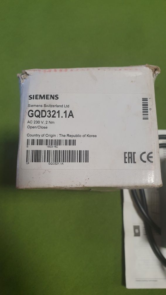 Привід повітряної заслонки Siemens GQD321.1A